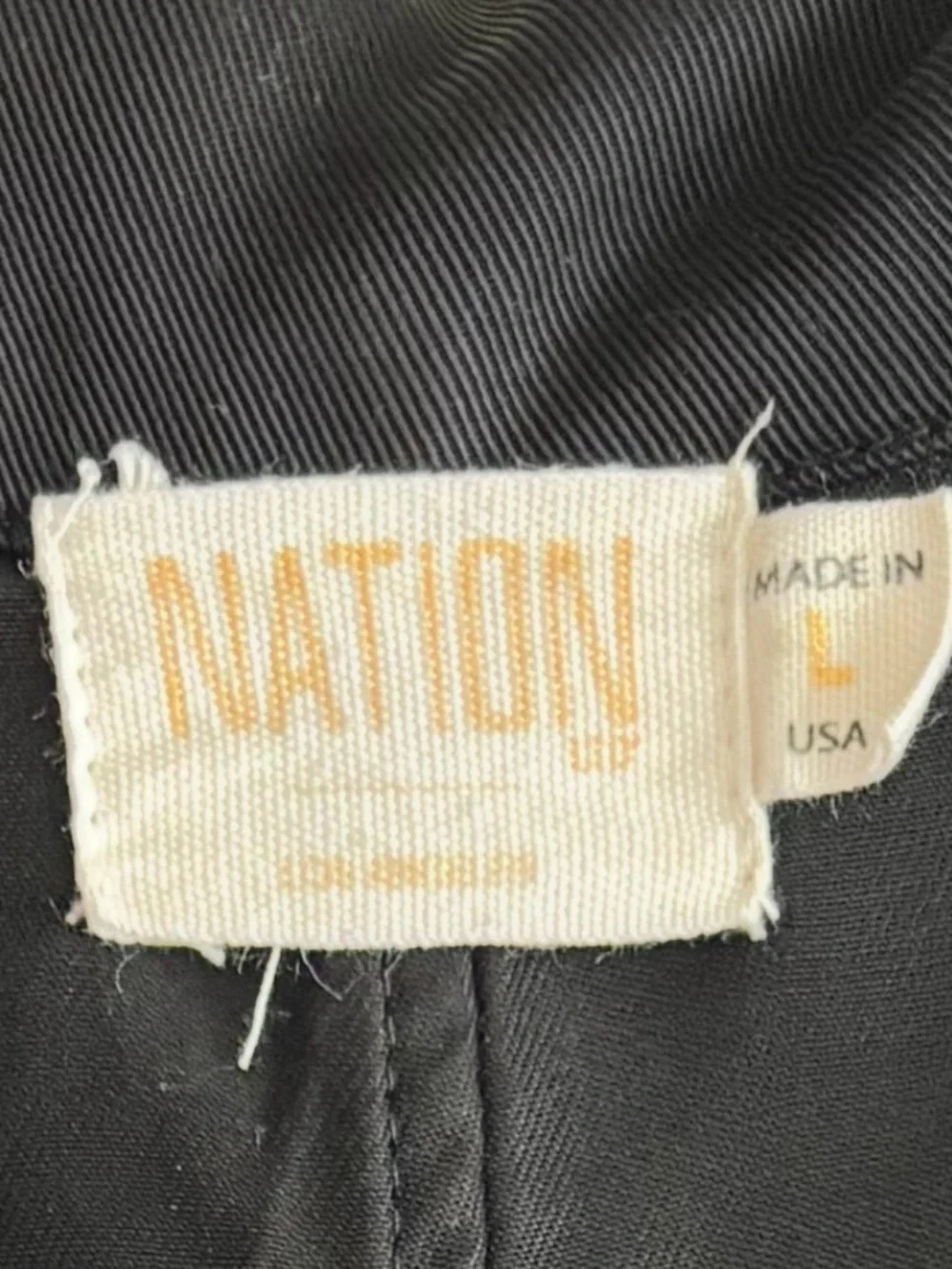 Nation LTD Jessie Blazer Black Single-Button Relaxed Blazer Sz L